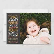 Moge God U Zegenen Religieuze Kerstkaart