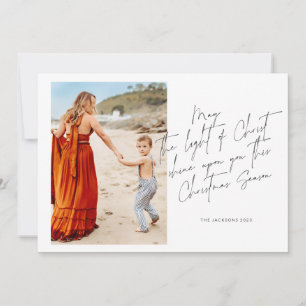 Moge het Licht van Christus op U schijnen Feestdagenkaart