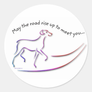 Moge het rijpad omhoog gaan met stickers van de ho
