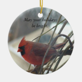 Moge je feestdagen helder zijn. keramisch ornament