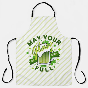 Moge je glas vol groene bier zijn St. Patrick's Schort