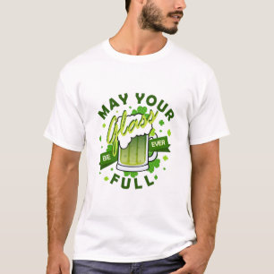 Moge je glas vol zijn groene bier St. Patrick's T-shirt