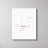 Moge je nooit te groot zijn voor kerstavond canvas afdruk (Voorkant)