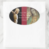 Moge onze Heer en onze dame een oogwendige glorie  Ovale Sticker (Tas)