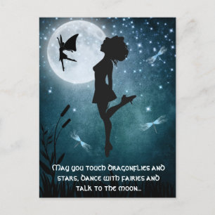 Moge u dansen met Fairies Irish Dance Hard Shoe Briefkaart