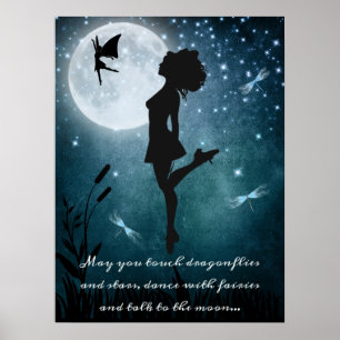 Moge u dansen met Fairies Irish Dance Hard Shoe Poster