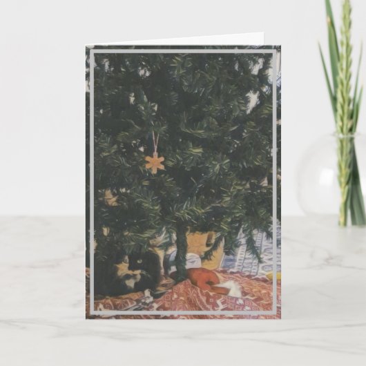 Moge uw Boom veilig zijn en uw Feestdagen zijn hel Kaart (Voorkant)