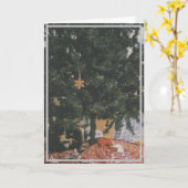 Moge uw Boom veilig zijn en uw Feestdagen zijn hel Kaart (Gele Bloem)