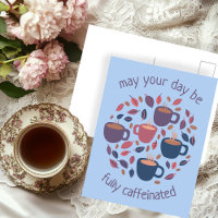 Moge uw dag cafeïnehoudende Schattigee koffiedouan