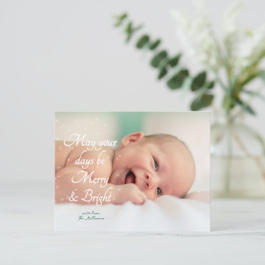 Moge uw dagen kerst Kaart (Staand voorkant)