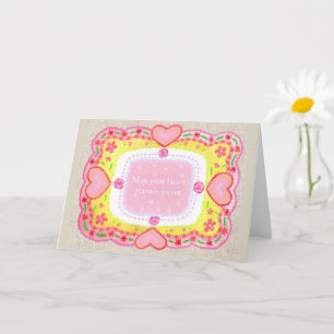 Moge Uw Hart Teder Blijven Goedwillige Wensen Kaart