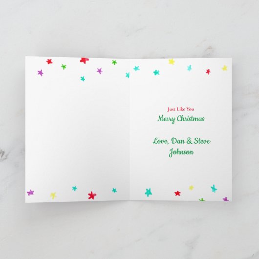 Moge uw Kerstmis spaarzaam en helder zijn Kaart (Binnen)