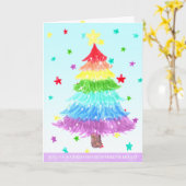 Moge uw Kerstmis spaarzaam en helder zijn Kaart (Gele Bloem)