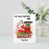 Moge uw Kerstmis zijn Feestdagenkaart (Staand voorkant)