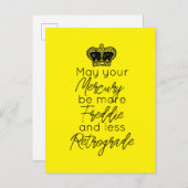 Moge uw kwik meer Fred en minder Retrograde zijn Briefkaart (Voorkant / Achterkant)