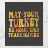 Moge uw Turkije zich tegen deze Thanksgiving verze Wijn Etiket (Enkel label)