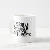 Moge vergeven koffiemok (Voorkant links)