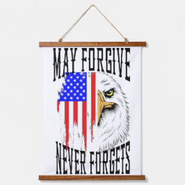 Moge vergeven, vergeet nooit Eagle Hangend Wandkleed