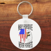 Moge vergeven, vergeet nooit Eagle Sleutelhanger (Achterkant)