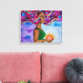 Mogelijk gemaakt 2 door Rita Loyd Canvas Afdruk (Insitu (Woonkamer))