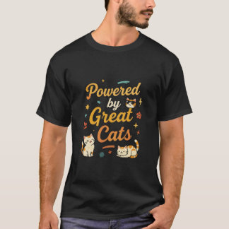 Mogelijk gemaakt door Great Cats Typography T-shirt