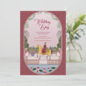 Mogelijk ontwerp bruiloft uitnodiging (Staand voorkant)