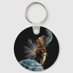 "MOGELIJKHEDEN" Bald Eagle Motivatie cadeaus Sleutelhanger