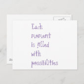 Mogelijkheden Briefkaart (Voorkant / Achterkant)