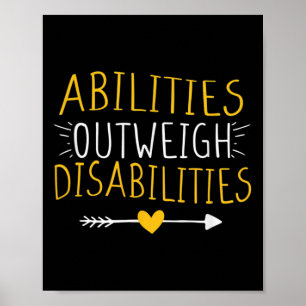 Mogelijkheden buiten het bereik van gehandicapte a poster