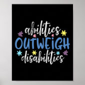 Mogelijkheden die de zichtbaarheid van het autisme poster (Voorkant)