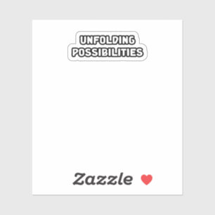 Mogelijkheden ontvouwen Potentieel Sticker