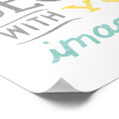 Mogelijkheid begint met je verbeelding poster (Hoek)