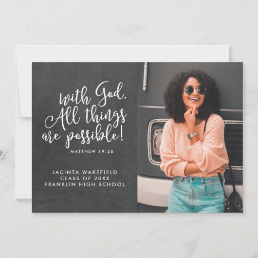 Mogelijkheid met het Afstuderen van de Foto van de Aankondiging (Voorkant)