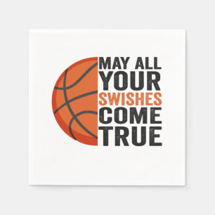 Mogen alle swishes uitkomen Leuk basketbal   Servet