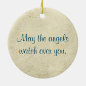 Mogen de engelen over je waken keramisch ornament (Achterkant)
