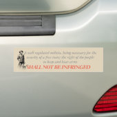 mogen niet worden geschonden bumpersticker (Op auto)