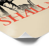 mogen niet worden geschonden perfect poster (Hoek)