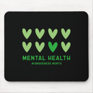 Mogen we de groene Mental Health Awareness Maand D Muismat