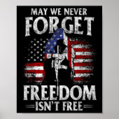 Mogen we nooit vergeten dat de vrijheid een vrije poster (Voorkant)