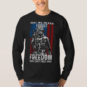 Mogen we nooit vergeten dat vrijheid niet vrij is  t-shirt