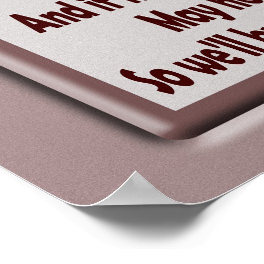 Mogen zij die van ons houden — Art Poster (Hoek)