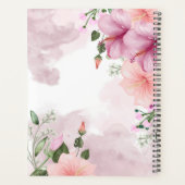 Mogramme fleurs d'aquarelle 2025 hebdomadaire mens (Dos)