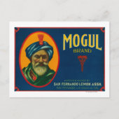Mogul Lemon LabelSan Fernando, CA Briefkaart (Voorkant)