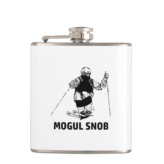 Mogul Skiing Snob Heupfles (Voorkant)