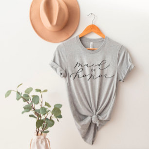 MOH Cute Script Bachelorette/Bridal Party T-Shirt