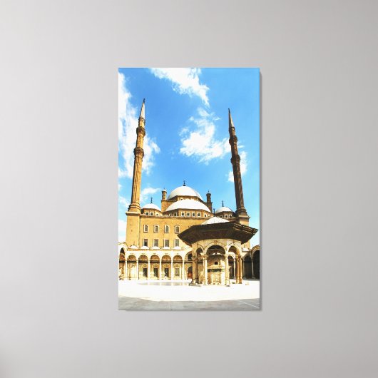 Mohamed Ali Mosque Canvas Afdruk (Voorkant)