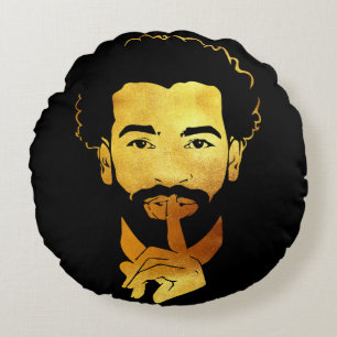 Mohamed Salah, de Egyptische Koning van het Voetba Rond Kussen