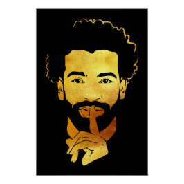 Mohamed Salah, het voetbal van de Egyptische konin Perfect Poster