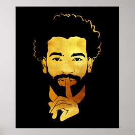 Mohamed Salah, het voetbal van de Egyptische konin Poster