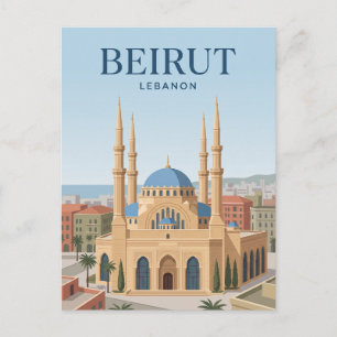 Mohammad Al-Amin-moskee Libanon Briefkaart